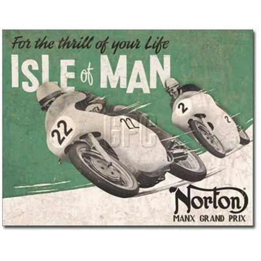 Naparts Norton - Isle Of Man Sign 1704