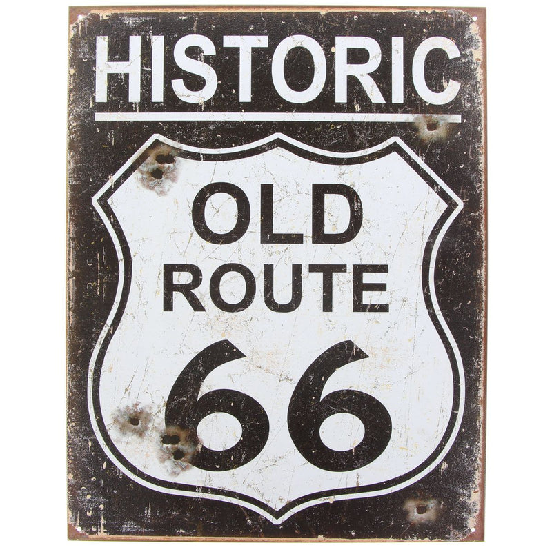 Old Route 66 Metal Sign (32x41cm) 1938