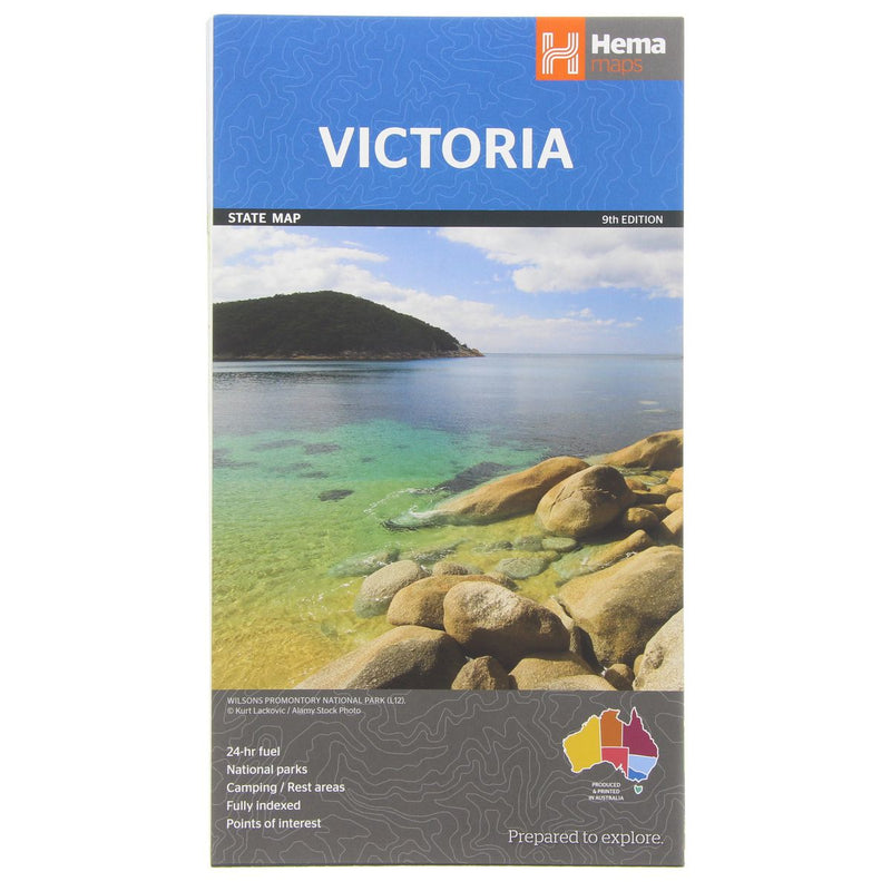 Hema Victoria State Map