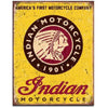 Indian Motorcycle Metal Sign (32x41cm) 1934