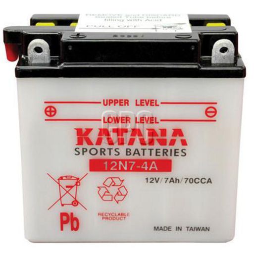 Katana 12V 7Ah Motorcycle Battery 12N7-4A 150008