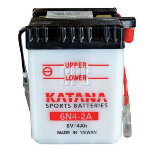 Katana 6V 4Ah Motorcycle Battery 6N4-2A 150012