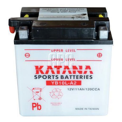 Katana 12V 11Ah Motorcycle Battery YB10L-A2