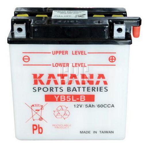 Katana 12V 5Ah Motorcycle Battery YB5L-B 150035