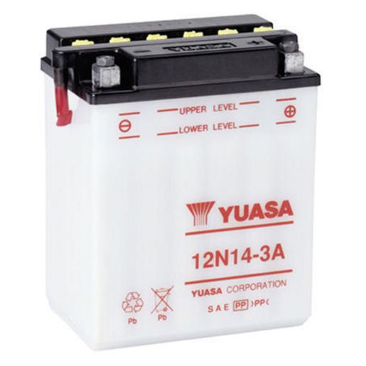 Yuasa Motorcycle Battery - 12N14 - 3A 155004
