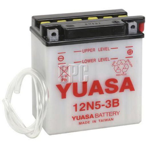 Yuasa Motorcycle Battery - 12N5 - 3B 155007