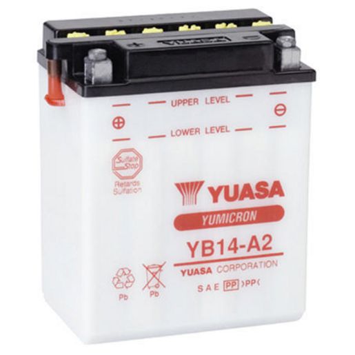 Yuasa Motorcycle Battery - Yb14 - A2 155050