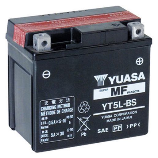 Yuasa Motorcycle Battery - Yt5L - Bs 156006