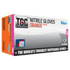 The Glove Company TGC Orange Hi-Vis Nitrile Gloves S 100