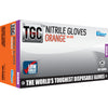 The Glove Company TGC Orange Hi-Vis Nitrile Gloves M 100