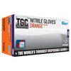 The Glove Company TGC Orange Hi-Vis Nitrile Gloves L 100