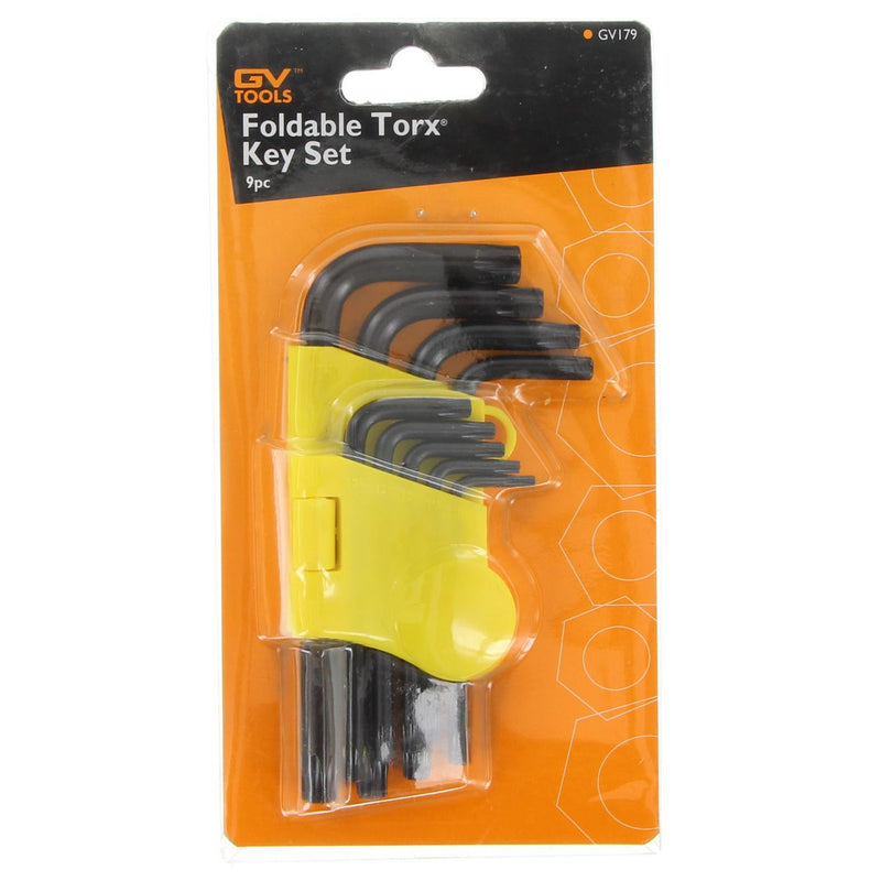 GV Tools Folding Torx Key Set 9 Piece GV179