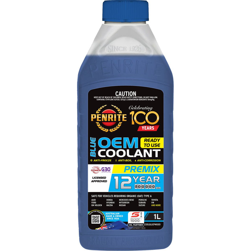 Penrite 7 Year 450,000km Blue Coolant Premix 1L