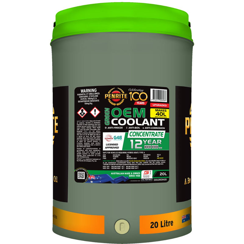 Penrite 7 Year 450,000km Green Coolant Concentrate 20L