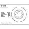 TRW Brake Rotor Single 215.2mm Front DF1925S