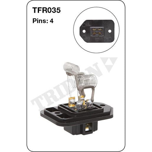 Tridon AC Blower Motor Resistor TFR035