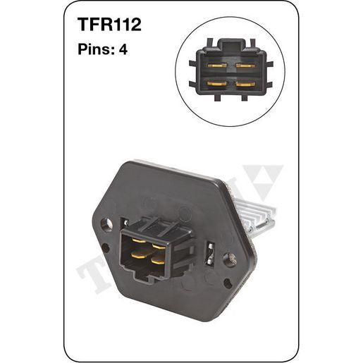 Tridon AC Blower Motor Resistor TFR112