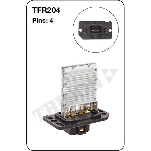 Tridon AC Blower Motor Resistor TFR204