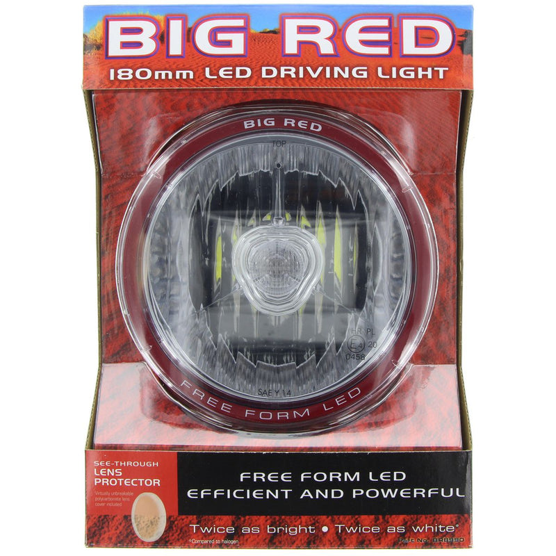 Big Red LED Driving Lamp 180mm BR8990
