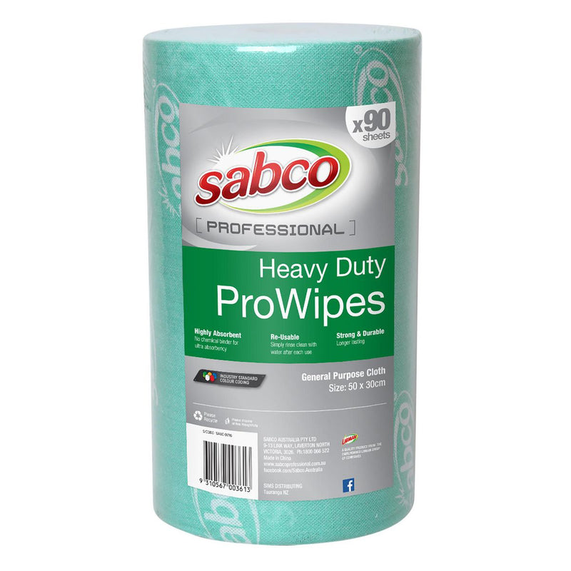 Sabco Prowipes H/D Roll 45Mx30cm Green Sabc-9171G