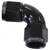 Aeroflow AF583-08BLK -8AN 90 Deg Swivel Coupler Black