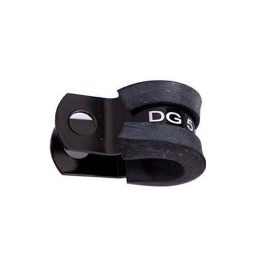 Aeroflow AF158-10BLK Cushioned P Clamps -10AN 5Pk Black
