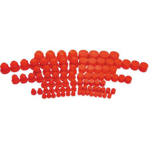 Aeroflow AF98-2025 Plastic Dust Cap & Plug 96Pce Assorted