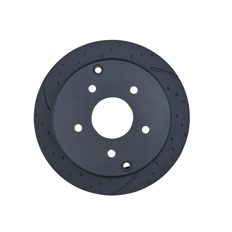 RDA Slotted And Dimpled Brake Rotor Pair 286mm Rear RDA41D