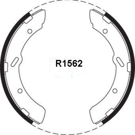 RDA Brake Shoe Set Front/Rear R1562