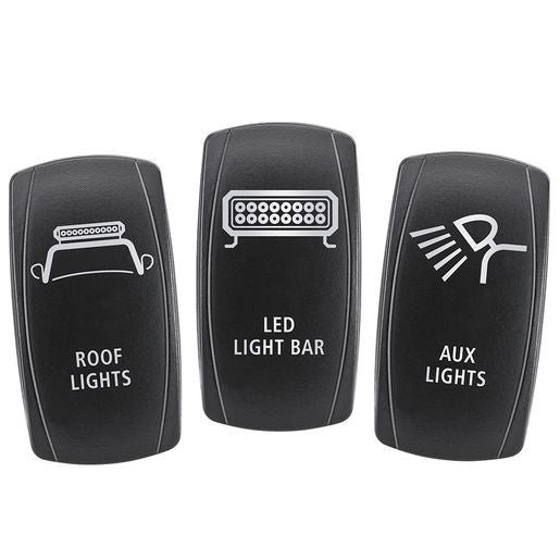 Narva Switch Faces - Roof/Light Bar/Aux Lights (3Pk)