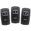 Narva Switch Faces - Aux 1/Aux 2/Aux 3 (3Pk) 63272BL