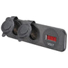 Narva HD Twin Surface Mount Socket Accessory/Volt Meter
