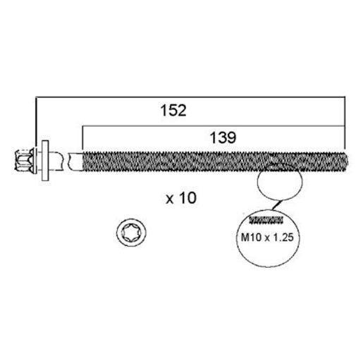 Permaseal Cylinder Head Bolt Set HBS048