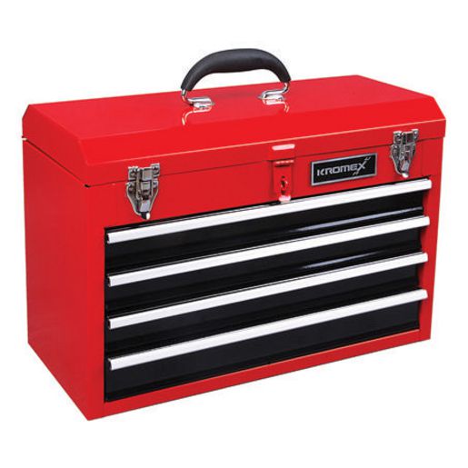 Kromex Heavy Duty 4 Drawer Steel Tool Box 52cm KTS722