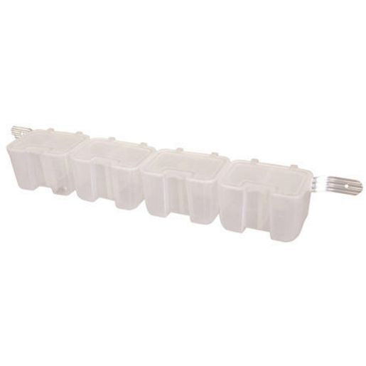 Kincrome Clear Stackable Storage Tubs On Rail 4Pk K7037