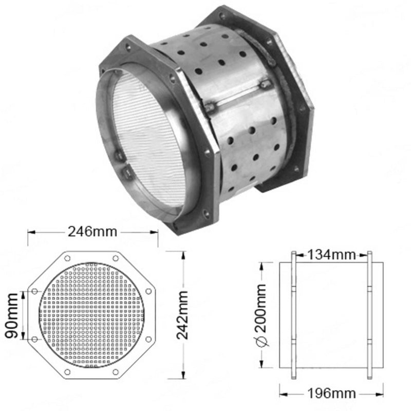 Redback Spareco Diesel Particulate Filter (Dpf) DPF095