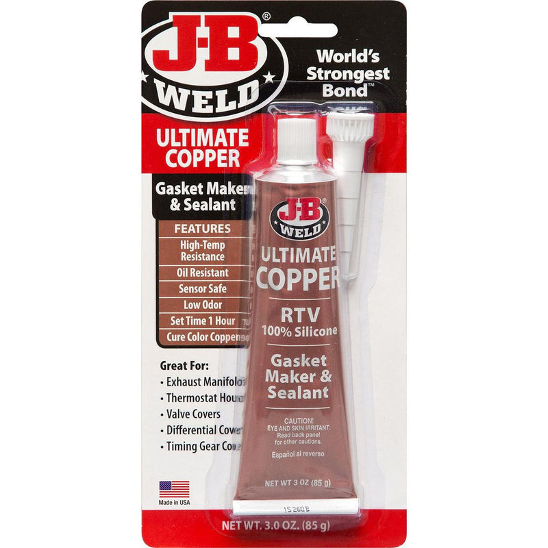 J-B Weld Ultimate Copper Gasket Maker & Sealant 85g 32325