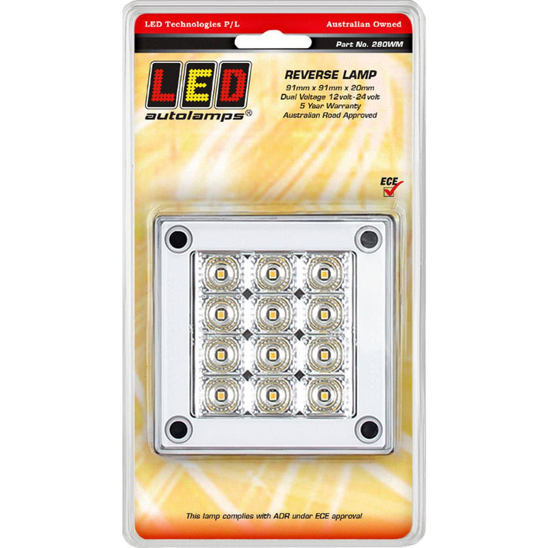 LED Autolamps Reverse 12-LED Lamp Insert 12/24V 280WM