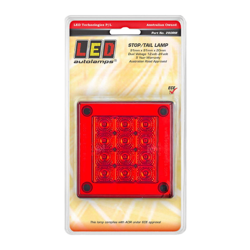LED Autolamps Stop/Tail 12-LED Lamp Insert 12/24V Blister