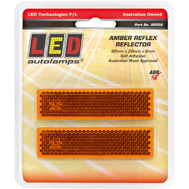 LED Autolamps Reflex Reflector Amber 9020A