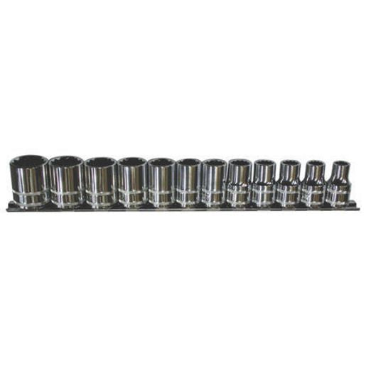 SP Tools Socket Rail 1/2"Dr 12PT 12Pc Metric