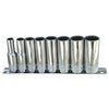 SP Tools Socket Rail 3/8"Dr Deep 12PT 8Pc SAE