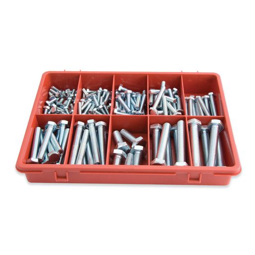 Jamec Pem Trade Flame Assortment Hexagon Bolts 145 Pieces