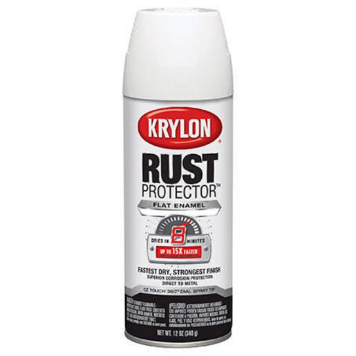 Krylon Paints Rust Protector Flat White Enamel 69034