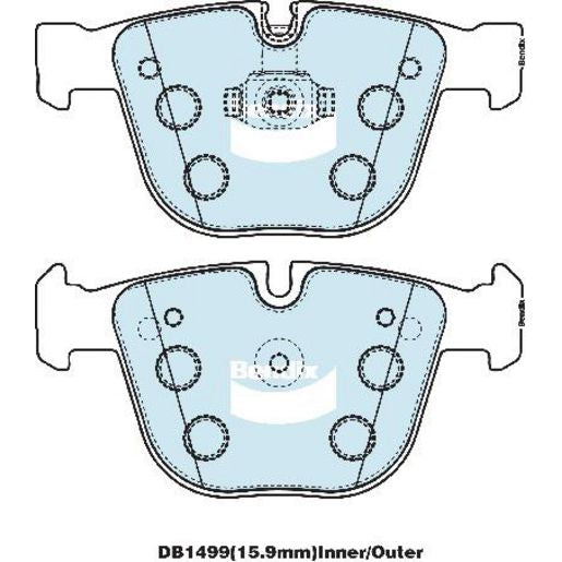 Bendix Ultimate Brake Pad Set Rear DB1499 ULT