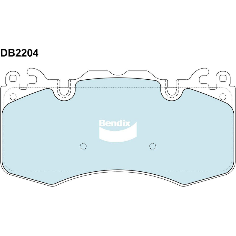 Bendix Euro Brake Pad Set Front DB2204 Euro+