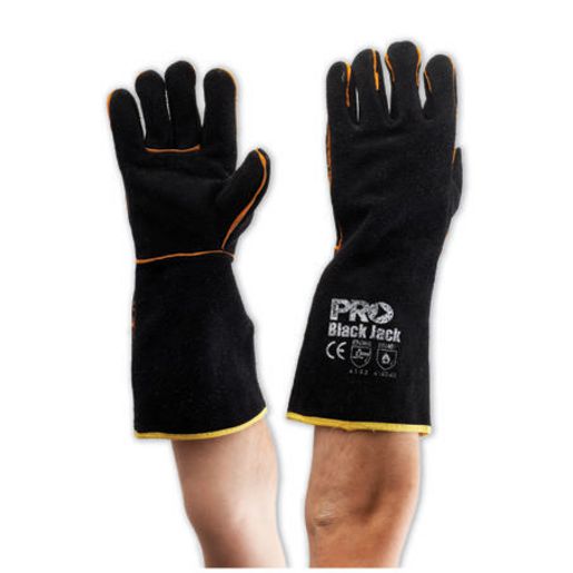 Prochoice Welders Gloves Black/Gold Large Pair BGW16