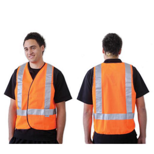 Prochoice Vest Day/Night Orange H Back Lge Vdno-L