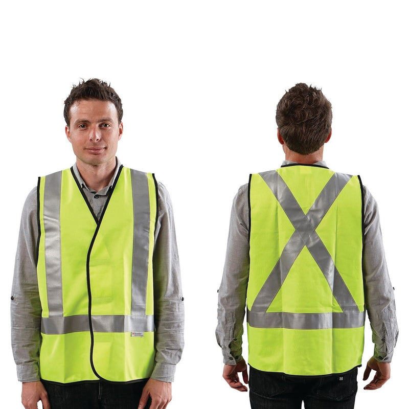 Prochoice Vest Day/Night Yellow H Back Lge Vdny-L