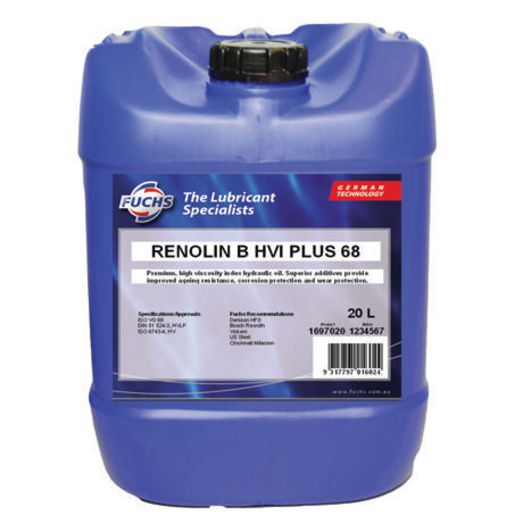 Fuchs Renolin B HVI Plus 68 Hydraulic Fluid 20L 1697020